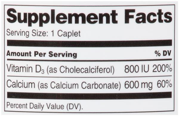 Hy Vee Healthmarket Calcium 600 D3 Calcium Supplement